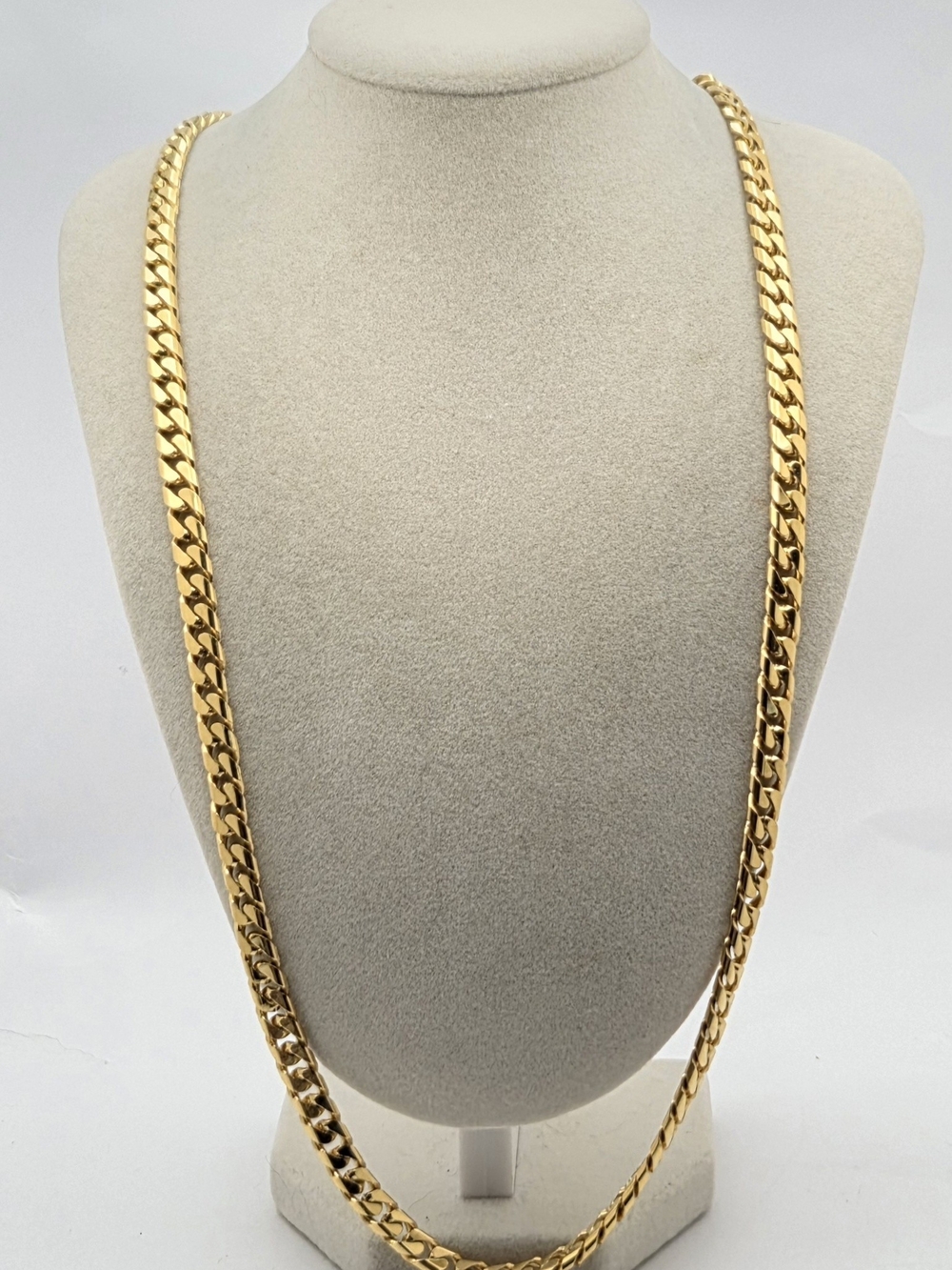 Vintage Givenchy Gold-Tone Curb Chain Necklace 24"